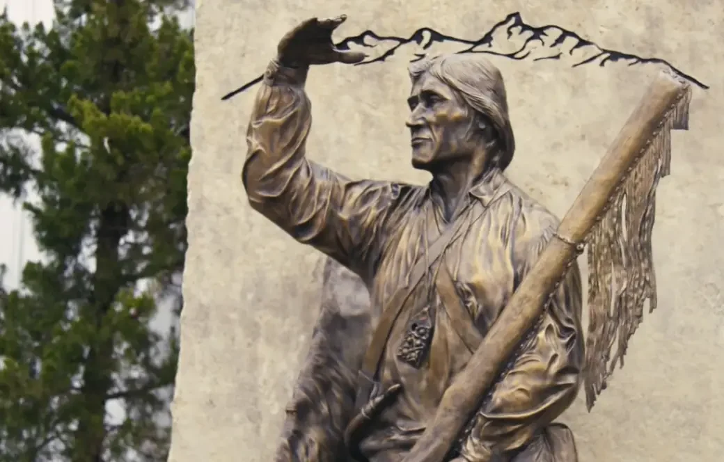 Jim Bridger statue in Independence, Missouri