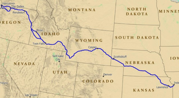 Oregon Trail artwork, 1936